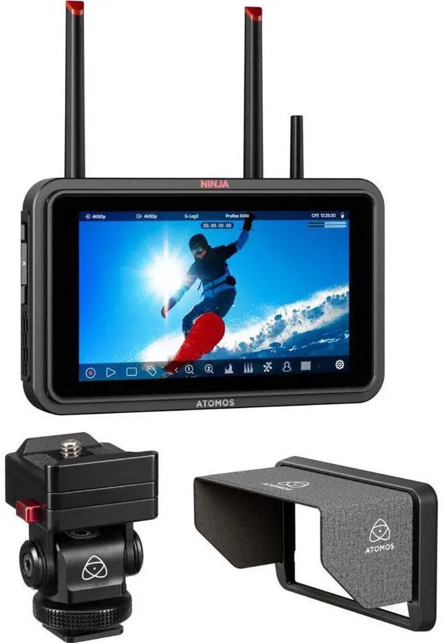 Main image of Atomos Ninja TX 5.2" Camera to Cloud Monitor/Recorder Bundle with Monitor Mount & Sun Hood