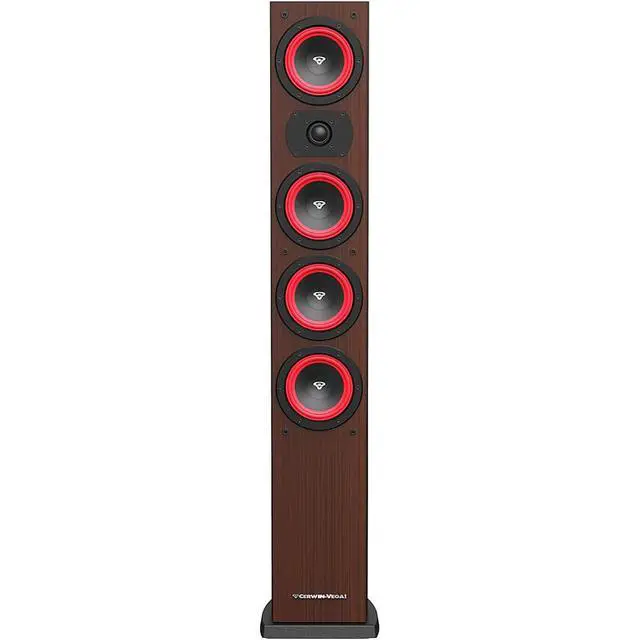 Alt view image 2 of 3 - CERWIN-VEGA! Home Audio LA44E 4 inch 280 Watts 3-Way Tower Speaker Single Unit (Expresso)