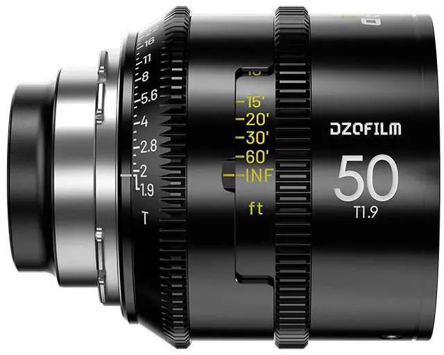 Alt view image 4 of 12 - DZOFILM Vespid 2 50mm T1.9 Cinema Prime Lens  Full-Frame PL Mount Manual Focus Lens for Professional Filmmaking