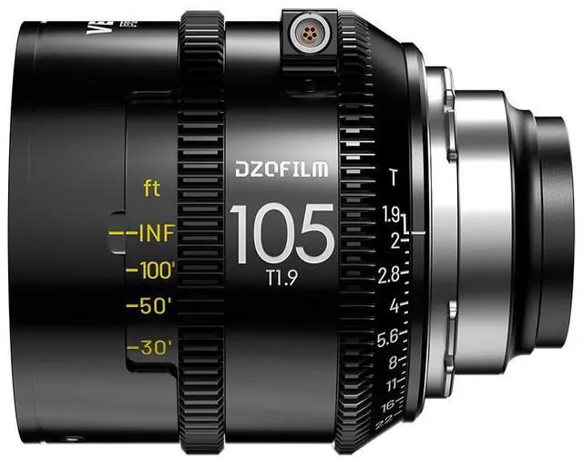 Alt view image 3 of 10 - DZOFILM Vespid 2 105mm T1.9 Cinema Prime Lens Full-Frame PL Mount Manual Focus Lens for Professional Filmmaking