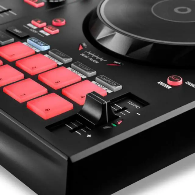 Alt view image 4 of 7 - Hercules DJ Control Inpulse 300 MK2 2-Deck USB DJ Controller for Serato DJ Lite and DJUCED Bundle with ProX XB-DJCS ZeroG Ultra Lightweight Bag