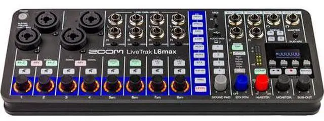 Alt view image 2 of 7 - Zoom LiveTrak L6max 12-Channel Digital Mixer / Recorder