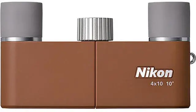 Alt view image 5 of 6 - Nikon 4x10D CF Pocket Binoculars (Amber Brown)