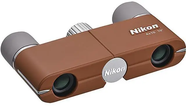 Main image of Nikon 4x10D CF Pocket Binoculars (Amber Brown)