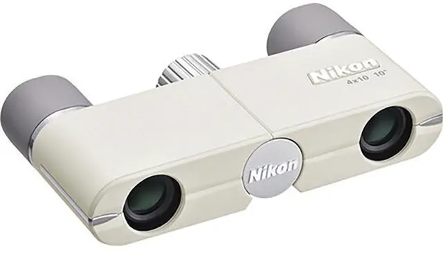 Main image of Nikon 4x10D CF Pocket Binoculars (Ivory White)