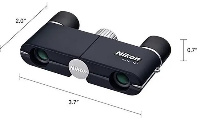 Alt view image 6 of 6 - Nikon 4x10D CF Pocket Binoculars (Dark Navy)