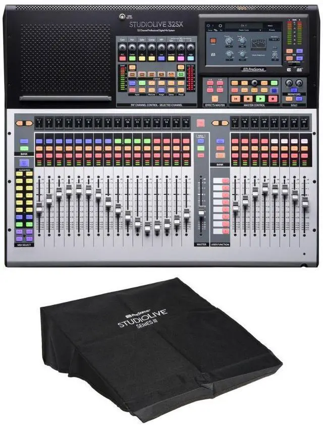 Main image of PreSonus StudioLive 32SX Series III S 32-Channel Compact Digital Mixer/Recorder/Interface Bundle with PreSonus StudioLive 32-Cover Series III Console Cover (Black)