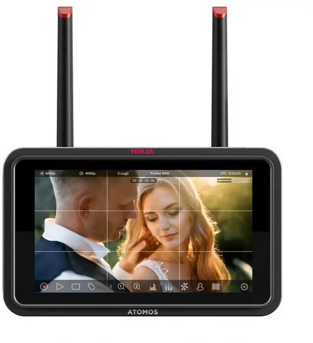 Alt view image 3 of 14 - Atomos Ninja TX GO 5-inch camera monitor-recorder, HDMI CFexpress Wi-Fi HDR touchscreen ProRes RAW