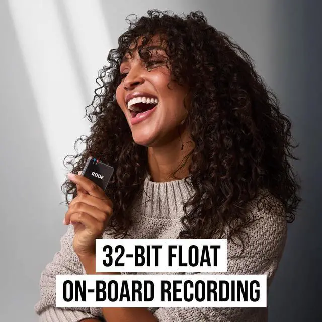 Alt view image 4 of 7 - RODE Wireless GO Gen 3 2-Person Compact Digital Wireless Microphone System/Recorder Black Bundle with Rode Interview GO Handheld Mic Adapter for the Wireless GO, Rip Tie 10-Pack Touch Fastener Straps