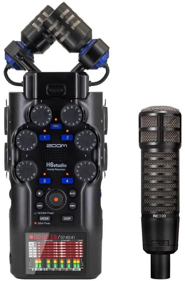 Main image of Zoom H6studio 6-Track Handy Recorder with 32-Bit Float Recording Bundle with Electro-Voice RE320 Premium Dynamic Microphone