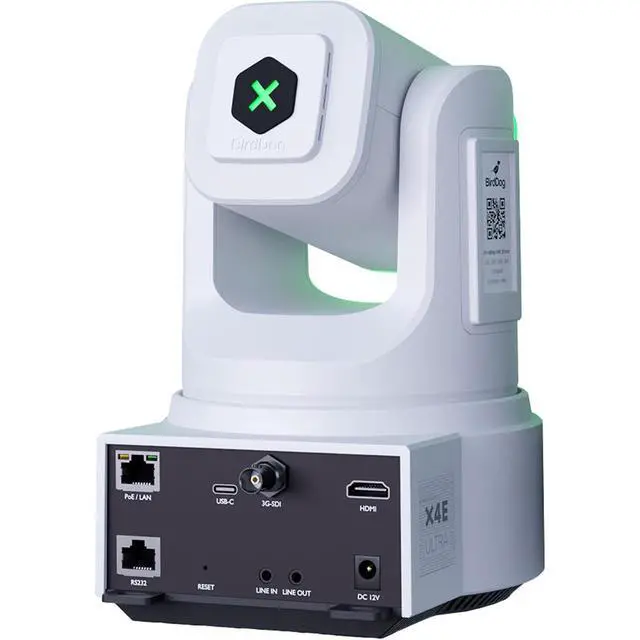 Alt view image 4 of 7 - BirdDog X4E Ultra PTZ Camera with AI Tracking (White)