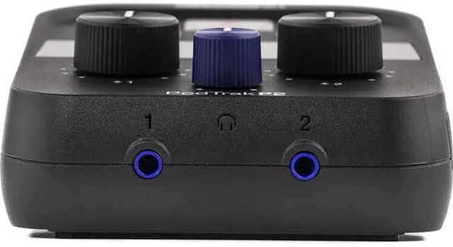 Alt view image 4 of 7 - Zoom PodTrak P2 Dual USB Mic Recorder for Podcasters Bundle with ZUM-2 Podcast Mic (2 Pack) with ZUM-2 Mic, Headphones, Desktop Stand, Cable & Windscreen and Anti-Static Screen Cleaning Wipes 5-Pack