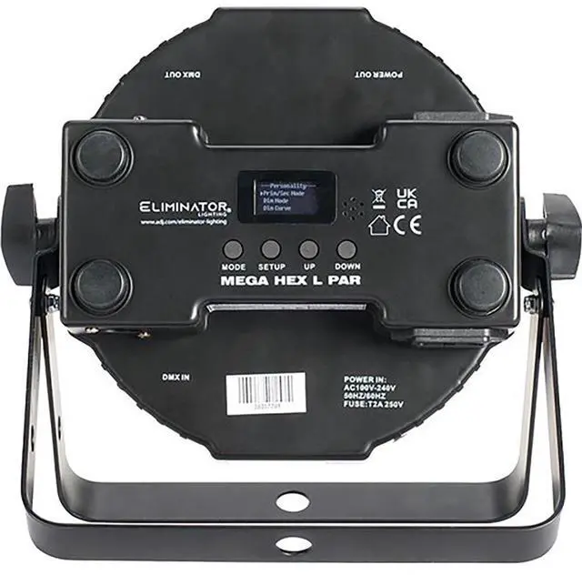 Alt view image 3 of 7 - Eliminator Lighting Mega Hex L Par RGBLA+UV LED Wash Light