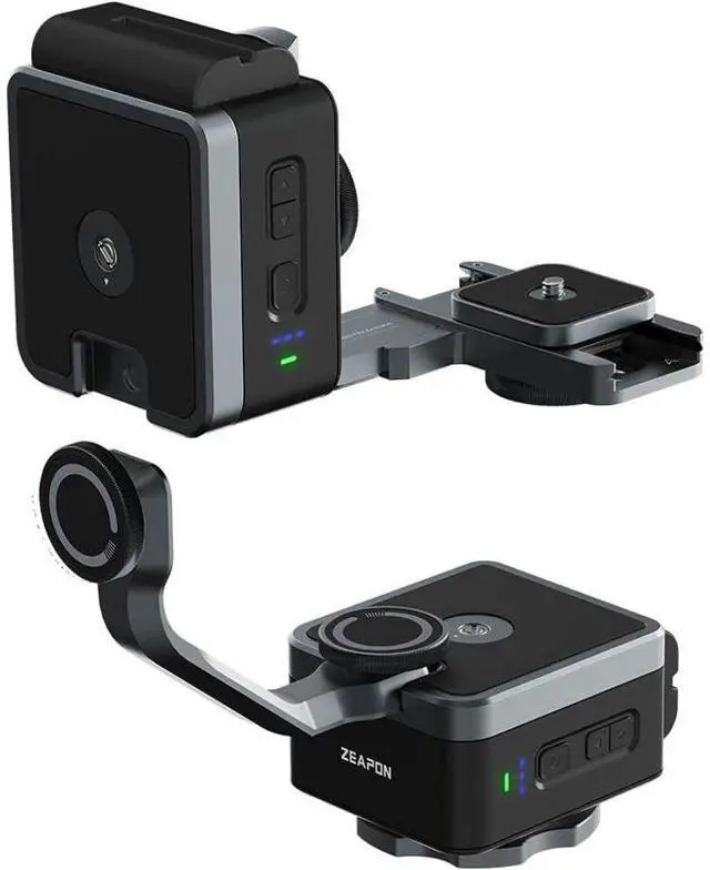 Main image of ZEAPON [Official] PONS PT Motorized Pan Head 2-axis Gimbal Stabilizer for Zeapon Camera Slider 360 Degree Shooting with Hidden 1/4 & 3/8 Screw Cap