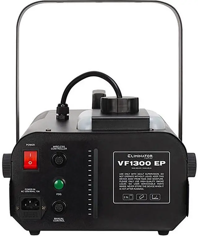 Alt view image 2 of 7 - Eliminator Lighting VF1300 EP 1100W Mobile Fog Machine with Remote