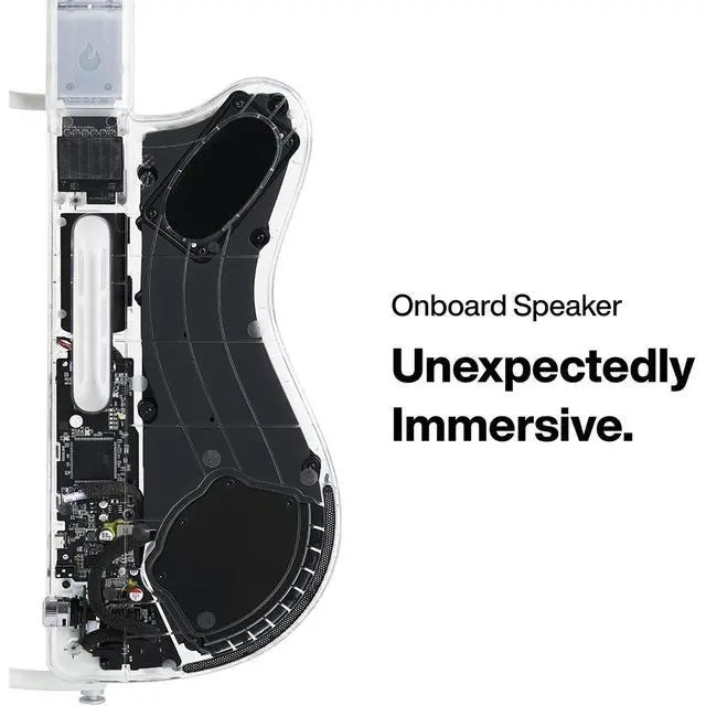 Alt view image 6 of 7 - LAVA GENIE Stringless Guitar with Travel Case Black