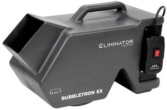 Alt view image 2 of 7 - Eliminator Lighting Bubbletron EX High-Powered Bubble Machine Bundle with American DJ BUB/G Bubble Juice (1 Gallon)