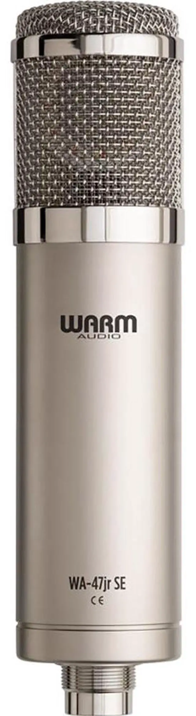 Alt view image 3 of 6 - Warm Audio WA-47jr SE Large-Diaphragm Condenser Microphone (Nickel) Bundle with Kellards XLR-P20T Pro 20 ft XLR Microphone Cable, Pop Filter