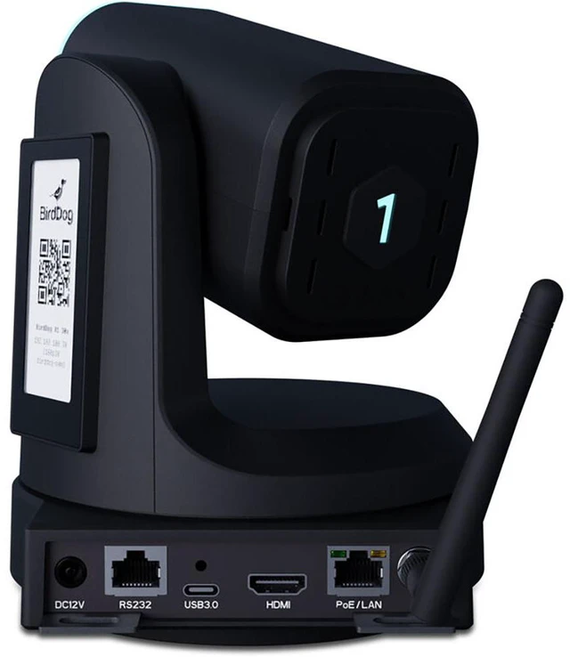 Alt view image 5 of 7 - BirdDog X1 PTZ Camera with 30x Optical Zoom (Black) (3 Pack) Bundle with BirdDog KBD PTZ Controller with Integrated Screen, Pearstone Standard Series HDMI to HDMI High-Speed Ethernet Cable - Black, 6'