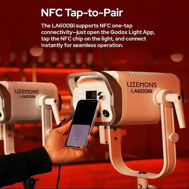 Alt view image 5 of 7 - Godox Litemons LA600Bi Bi-Color LED Light (Black)