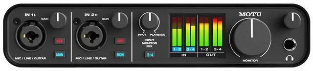 Alt view image 3 of 6 - Motu M4 4x4 USB Audio Interface Bundle + Aston Origin Stereo Pair - Recording Kit for Home Studio, Podcasting & Vocal Recording