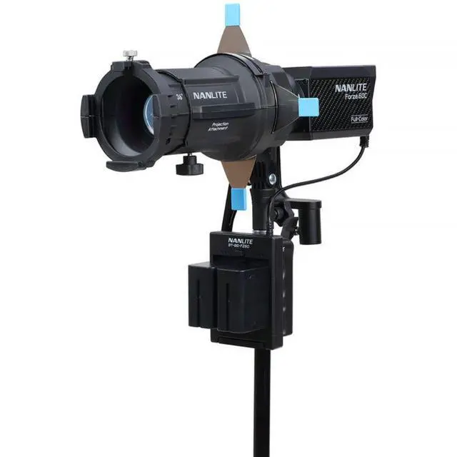 Alt view image 2 of 6 - Nanlite Forza 60C RGB LED Monolight (Projection Attachment Kit)