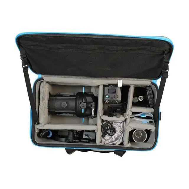 Alt view image 3 of 6 - Nanlite Forza 60C RGB LED Monolight (Projection Attachment Kit)