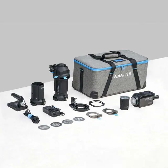 Alt view image 5 of 6 - Nanlite Forza 60C RGB LED Monolight (Projection Attachment Kit)