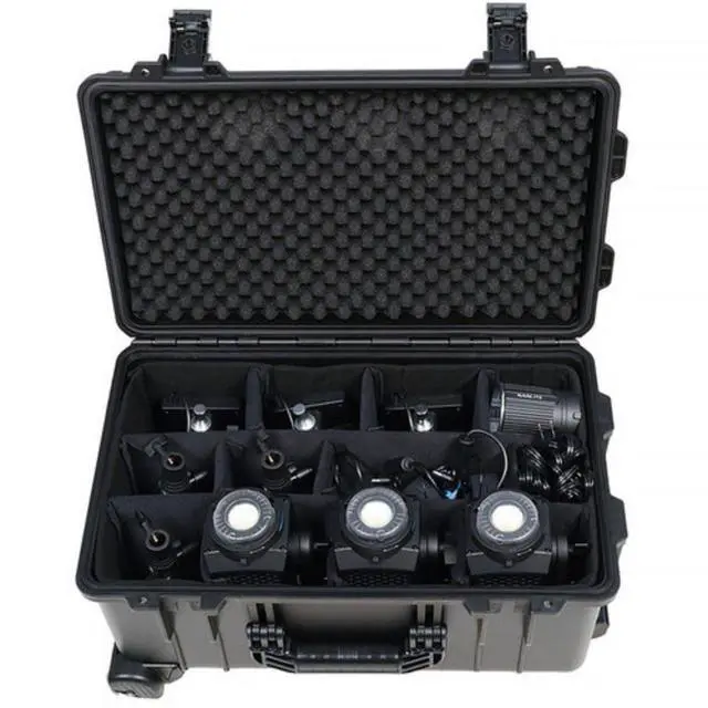 Alt view image 4 of 11 - Nanlite Forza 60CR RGBLAC LED Spotlight with CRMX (3-Light Kit)