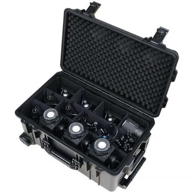 Alt view image 5 of 11 - Nanlite Forza 60CR RGBLAC LED Spotlight with CRMX (3-Light Kit)