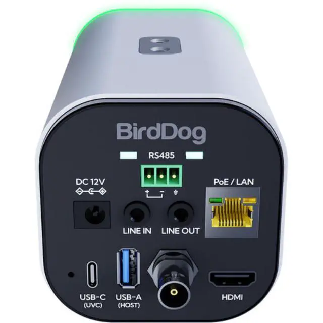 Alt view image 7 of 7 - BirdDog MAKI Ultra 4K Box Camera with 12x Zoom (White)