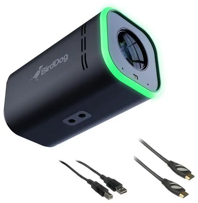 Main image of BirdDog MAKI Ultra Box Camera with 20x Zoom (Black) Bundle with 6' HDMI Cable and 6ft USB 2.0 Cable