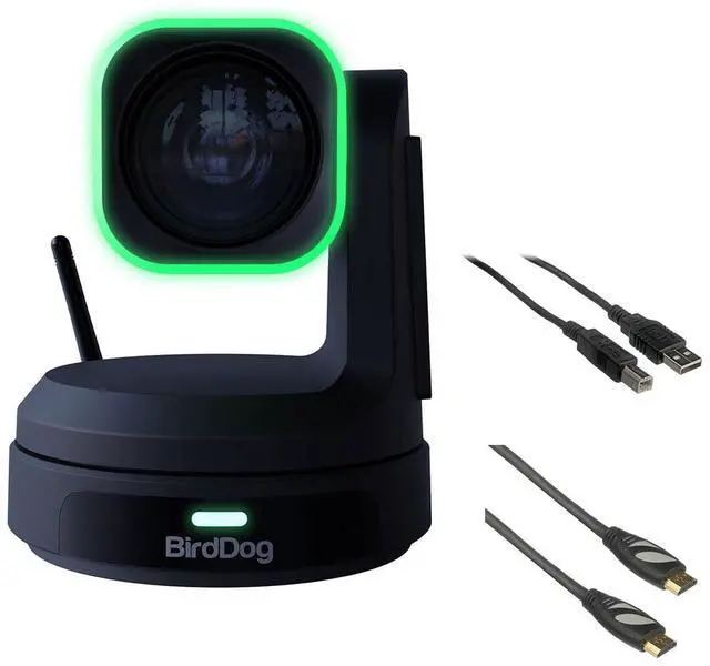 Main image of BirdDog X1 Ultra PTZ Camera with 12x Zoom (Black) Bundle with 6' HDMI Cable and 6ft USB 2.0 Cable