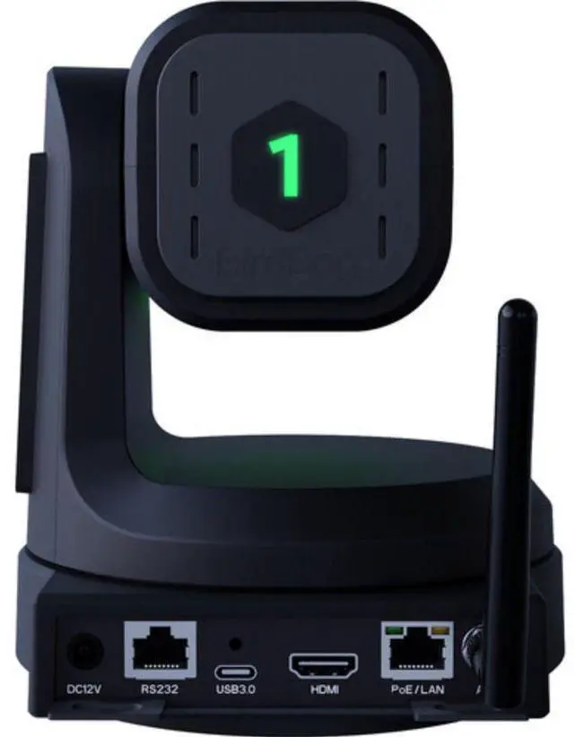 Alt view image 6 of 6 - BirdDog X1 Ultra PTZ Camera with 12x Zoom (Black) Bundle with 6' HDMI Cable and 6ft USB 2.0 Cable