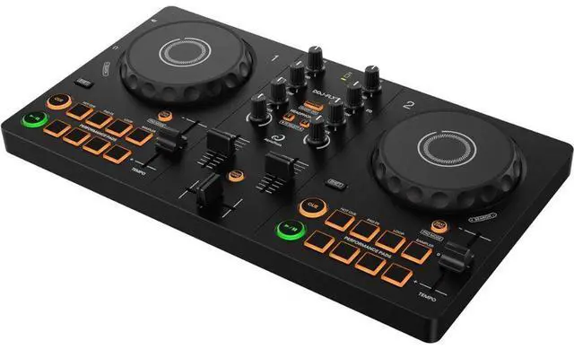 Alt view image 4 of 7 - Pioneer DJ AlphaTheta DDJ-FLX2 DJ Controller for rekordbox, Serato DJ Lite, and djay Bundle with Headliner Covina DJ Controller Stand