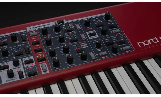 Alt view image 5 of 7 - Nord Stage 4 88-Key Fully-Weighted Keyboard Bundle with Ultimate Support APEX AX-48 Pro Plus Portable Column Keyboard Stand and Kellards MID-P10T Pro MIDI to MIDI Cable 10' (Pair)