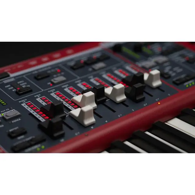 Alt view image 4 of 7 - Nord Stage 4 88-Key Fully-Weighted Keyboard Bundle with Ultimate Support APEX AX-48 Pro Plus Portable Column Keyboard Stand and Kellards MID-P10T Pro MIDI to MIDI Cable 10' (Pair)