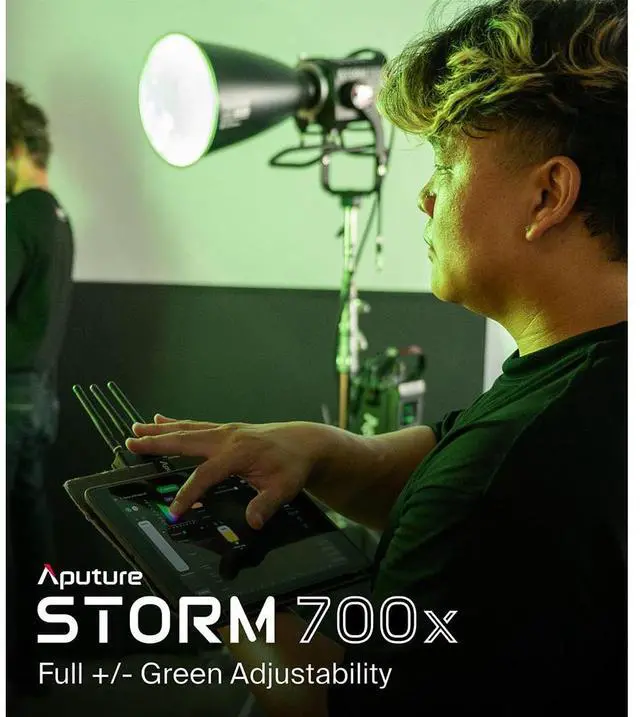 Alt view image 5 of 7 - Aputure Storm 700x Video Light,700W Compact COB Light DMX/APP Control 0.1-100% Stepless Dimming CRI/TLCI 95+ CCT 2,500K-10,000K IP65 for Studio Photography,Film,YouTube,Key Light (Storm 700x)