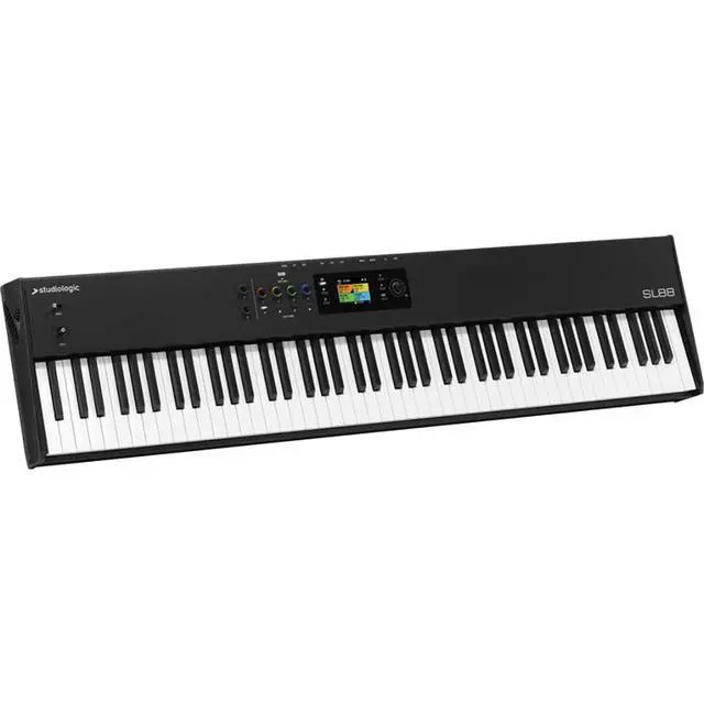 Alt view image 2 of 7 - StudioLogic SL88 MK2 88-Key MIDI Controller Hammer Action Bundle with Ultimate Support APEX AX-48 Pro Plus Portable Column Keyboard Stand, Kellards MID-P10T Pro MIDI to MIDI Cable 10 Feet (2 Pack)