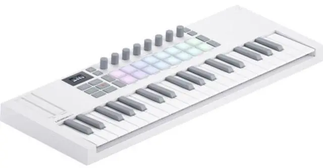 Main image of Novation Launchkey Mini 37 MK4 USB MIDI Keyboard Controller (White, 37 Mini Keys)