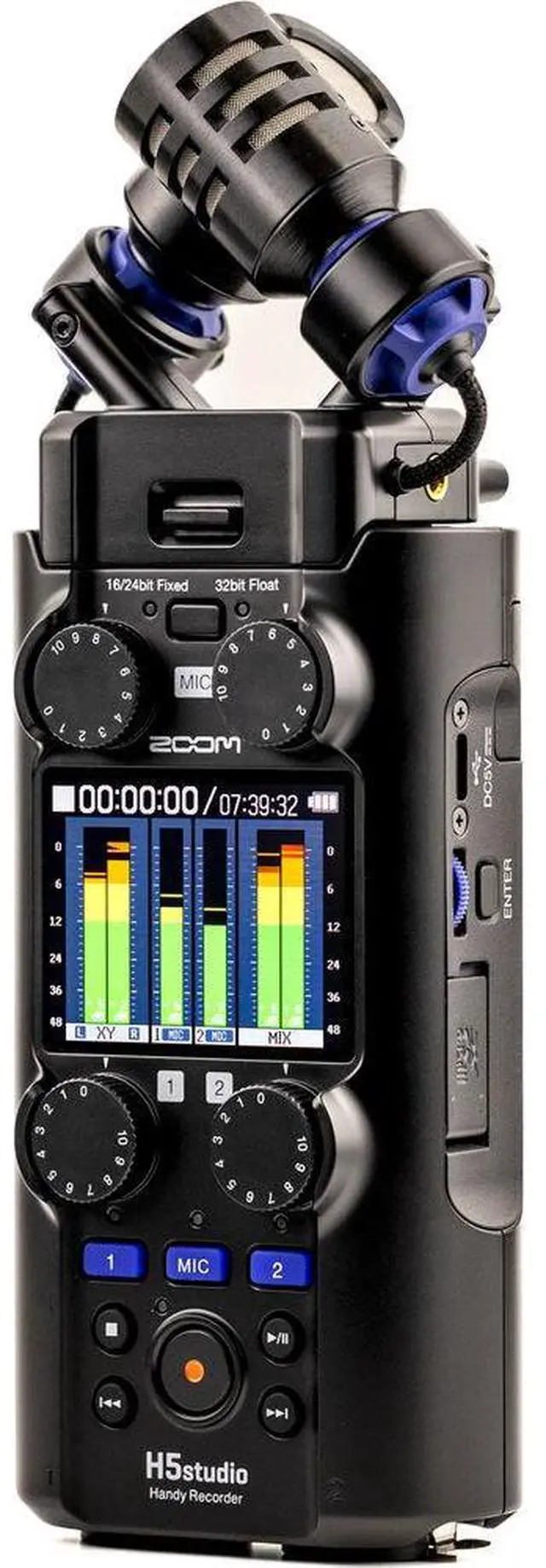 Alt view image 2 of 7 - Zoom H5studio Handy Recorder with 32-Bit Float Bundle with Zoom TCA-1 Timecode Adapter, Screen cleaning cloth (5-Pack)