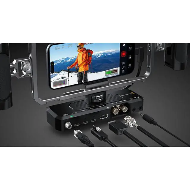 Alt view image 4 of 6 - Blackmagic Design Camera ProDock Bundle with Core SWX SNAP Mighty-i 45Wh Stackable Battery Kit with Snap-QRL Plate & P-Tap to Locking DC Cable