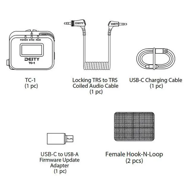 Alt view image 4 of 7 - Deity Microphones TC-1 Wireless Timecode Generator Box (Bluetooth, 2.4 GHz)