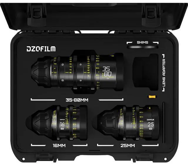 Main image of DZOFilm Y24 Educational Catta Ace 35-80mm + VESPID 16 & 25mm Lens Kit (PL)