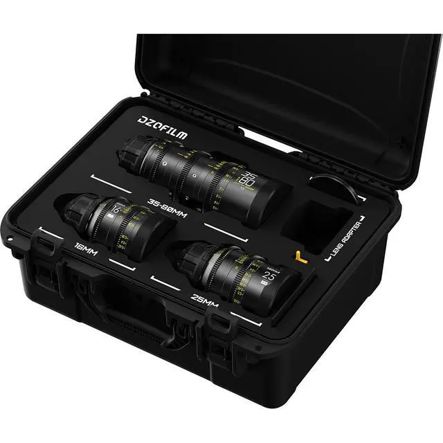 Alt view image 3 of 5 - DZOFilm Y24 Educational Catta Ace 35-80mm + VESPID 16 & 25mm Lens Kit (PL)