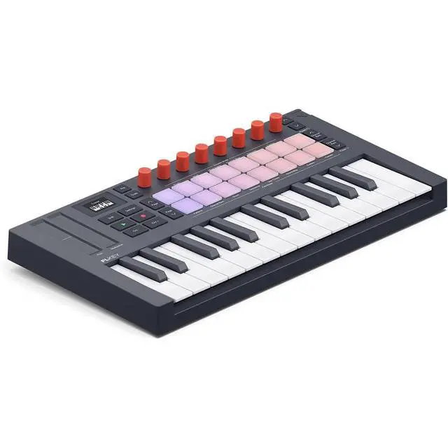 Alt view image 2 of 7 - Novation FLkey 2 Mini 25 25-Mini-Key MIDI Controller Keyboard for FL Studio Beginners. Make Beats with USB, Pitch & Mod Strips, 16 Drum Pads, and Arpeggiator Inc. 6 Months of FL Studio