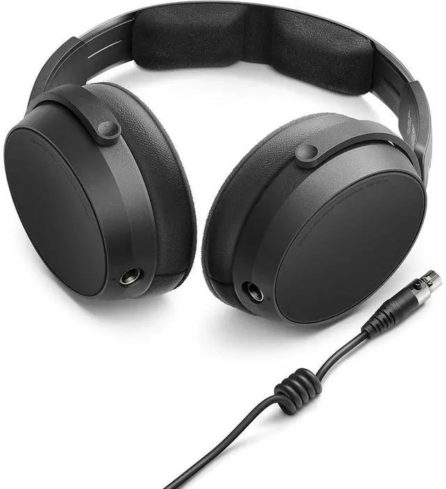 Alt view image 3 of 7 - HD 480 PRO Professional Closed-Back Studio Headphones, Black Bundle with Auray Headphone Holder With Padded Cradle, Pearstone Stereo Mini Male to Stereo Mini Female Extension Cable Black 3