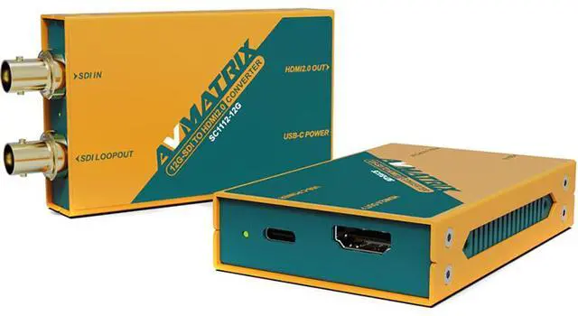 Main image of AVMATRIX 12G-SDI to HDMI 2.0 4K Broadcast Signal Converter
