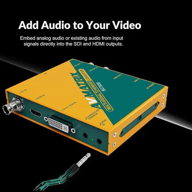 Alt view image 2 of 5 - AVMATRIX SC7030 Multi-Signal to SDI/HDMI Cross Converter