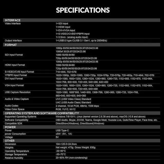 Alt view image 6 of 6 - AVMATRIX Multi-Signal to USB 3.0 Capture